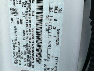 2020 Ford Escape SEL