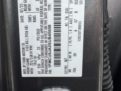 2025 Ford Escape Platinum
