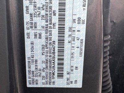 2025 Ford Escape Platinum