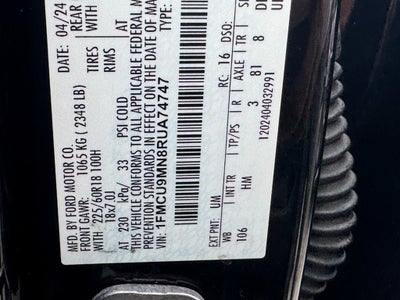 2024 Ford Escape ST-Line