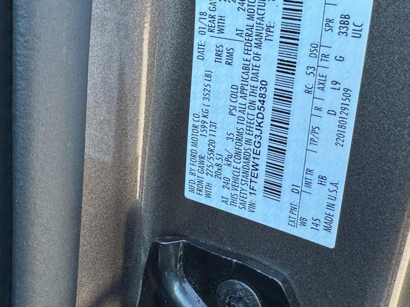 2018 Ford F-150 LARIAT