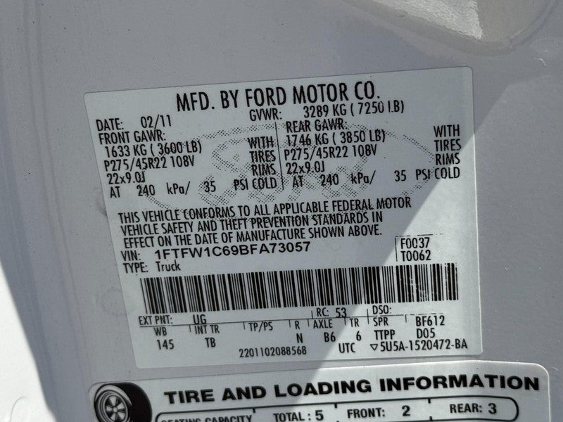 2011 Ford F-150 Lariat Limited