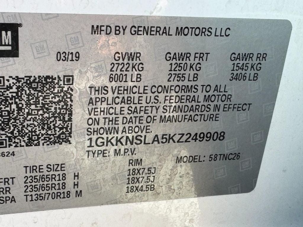 2019 GMC Acadia SLE