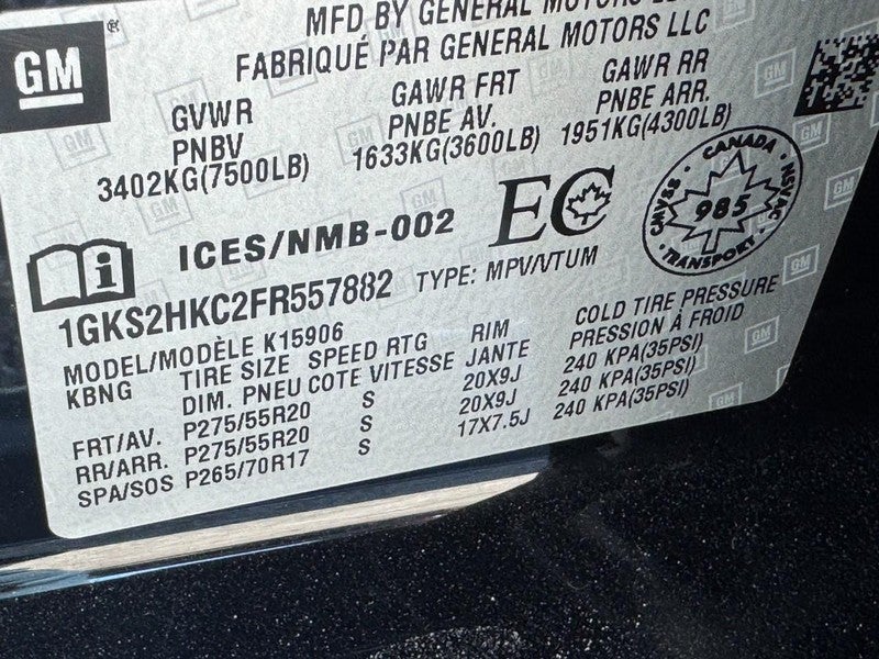 2015 GMC Yukon XL SLT