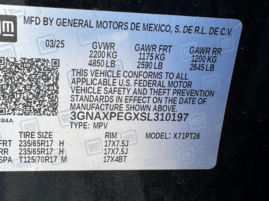 2025 Chevrolet Equinox AWD LT