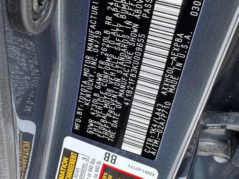 2019 Toyota Avalon Hybrid Limited