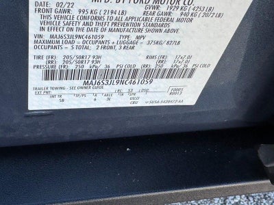 2022 Ford Ecosport SES