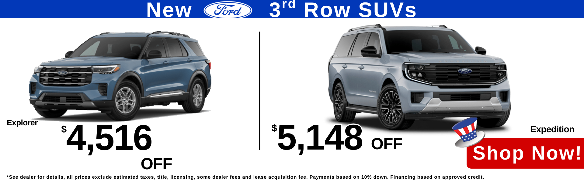 New Ford 3rd Row SUVs