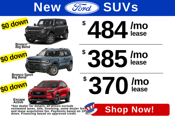 New Ford SUVs